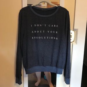 *SOLD** NWOT WILDFOX No Resolutions Sweatshirt